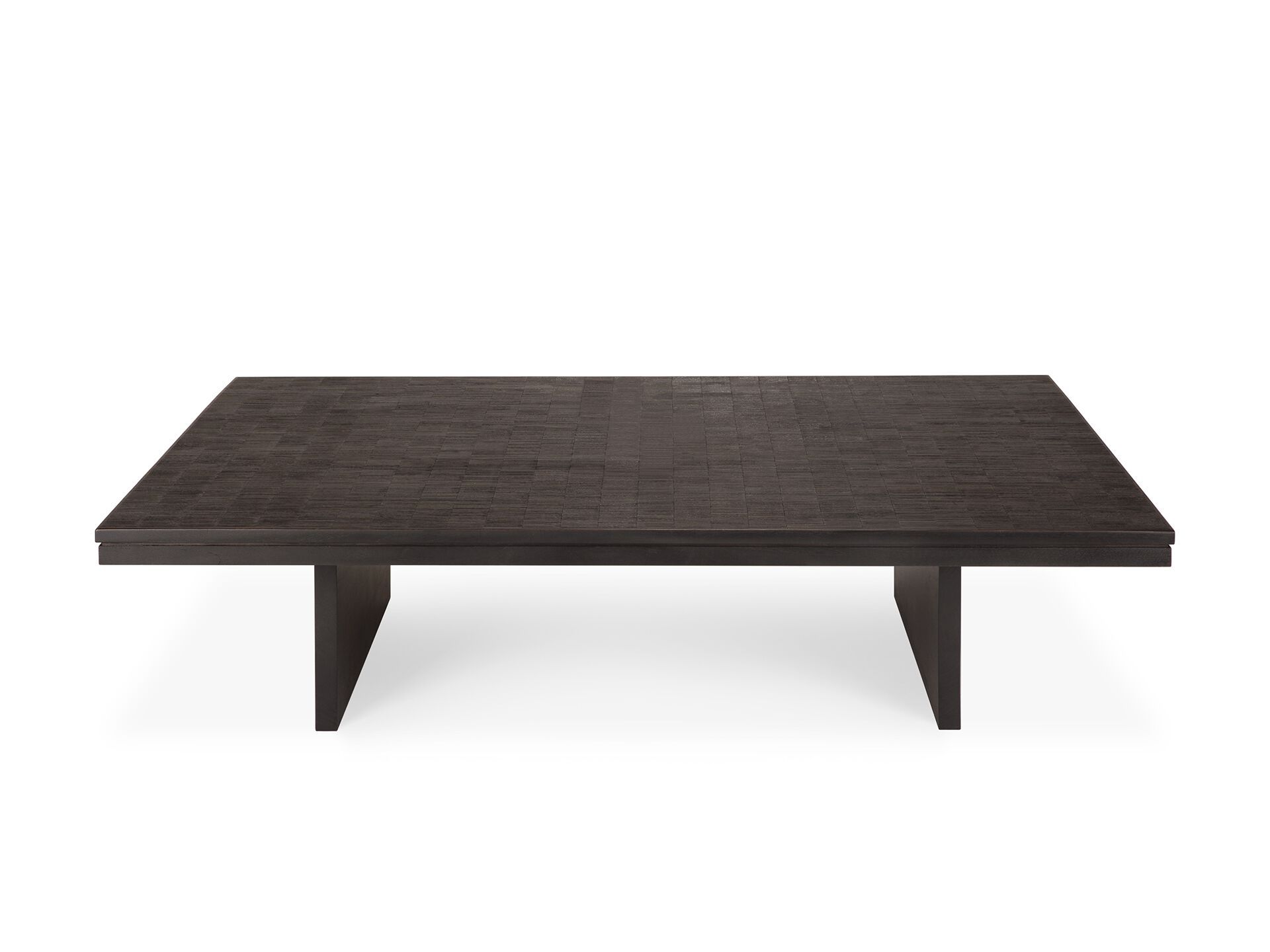 Прямоугольный журнальный столик из тикового дерева Ethnicraft Grooves ARCH-00146124