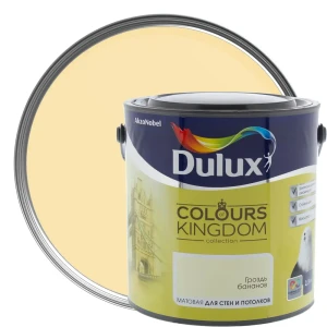 Декоративная краска для стен и потолков Dulux Colours Kingdom цвет гроздь бананов 2.5 л