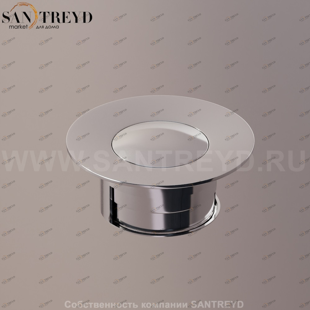 Agape  Нажимной донный клапан хромированный для ванн MET0434S Ricambi