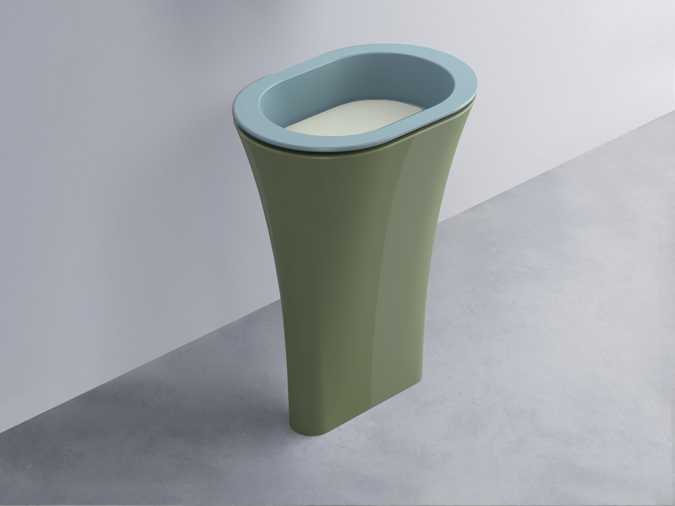 AMLA65-PL+AMPILO-PM+AMCOLO-AG Раковина Amedeo Ovale отдельностоящая cielo Enjoy + Amedeo Ceramica Cielo