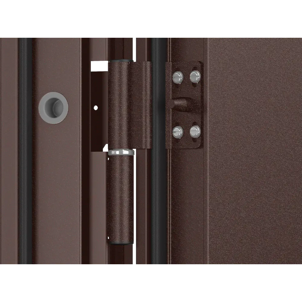 Дверь входная металлическая Оптим 98x205 см правая итальянский орех DOORHAN STLM-2068068 - Вид №3