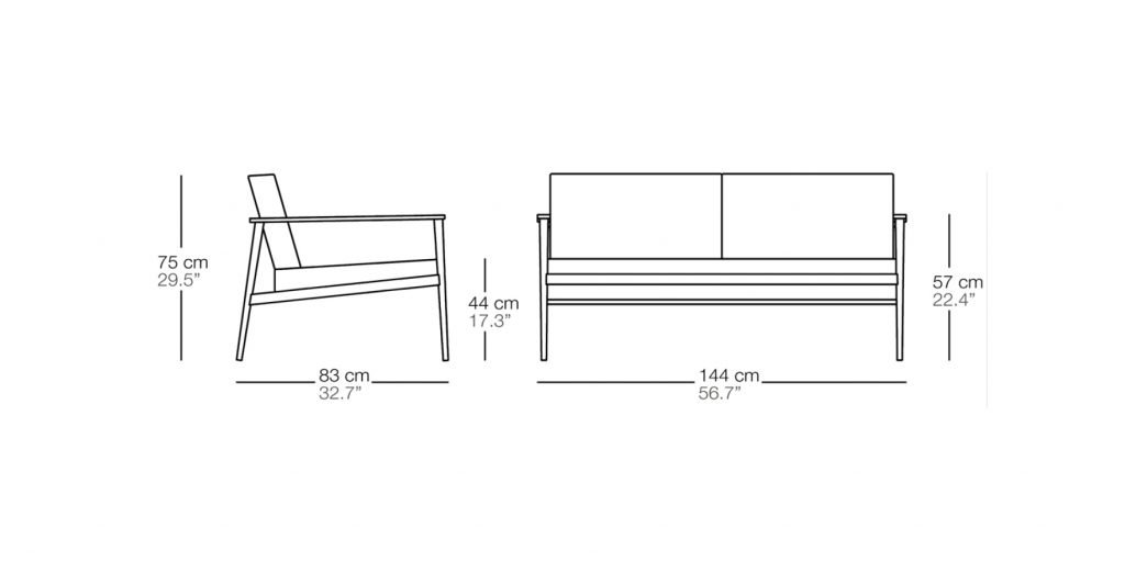 Vint 2-х местный диван Bivaq sun-id-1986089 - Вид №2