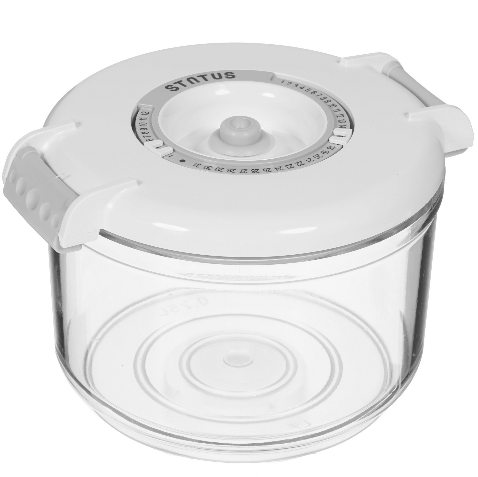 1625913 Набор вакуумных контейнеров STATUS VAC-RD-Round White 0.75 л, 1.5 л STDN-0121578 - Вид №5