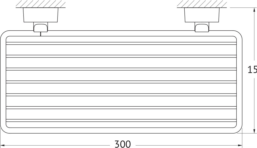 NOS 049 Полочка-решетка 30 cm FBS Nostalgy - Вид №1