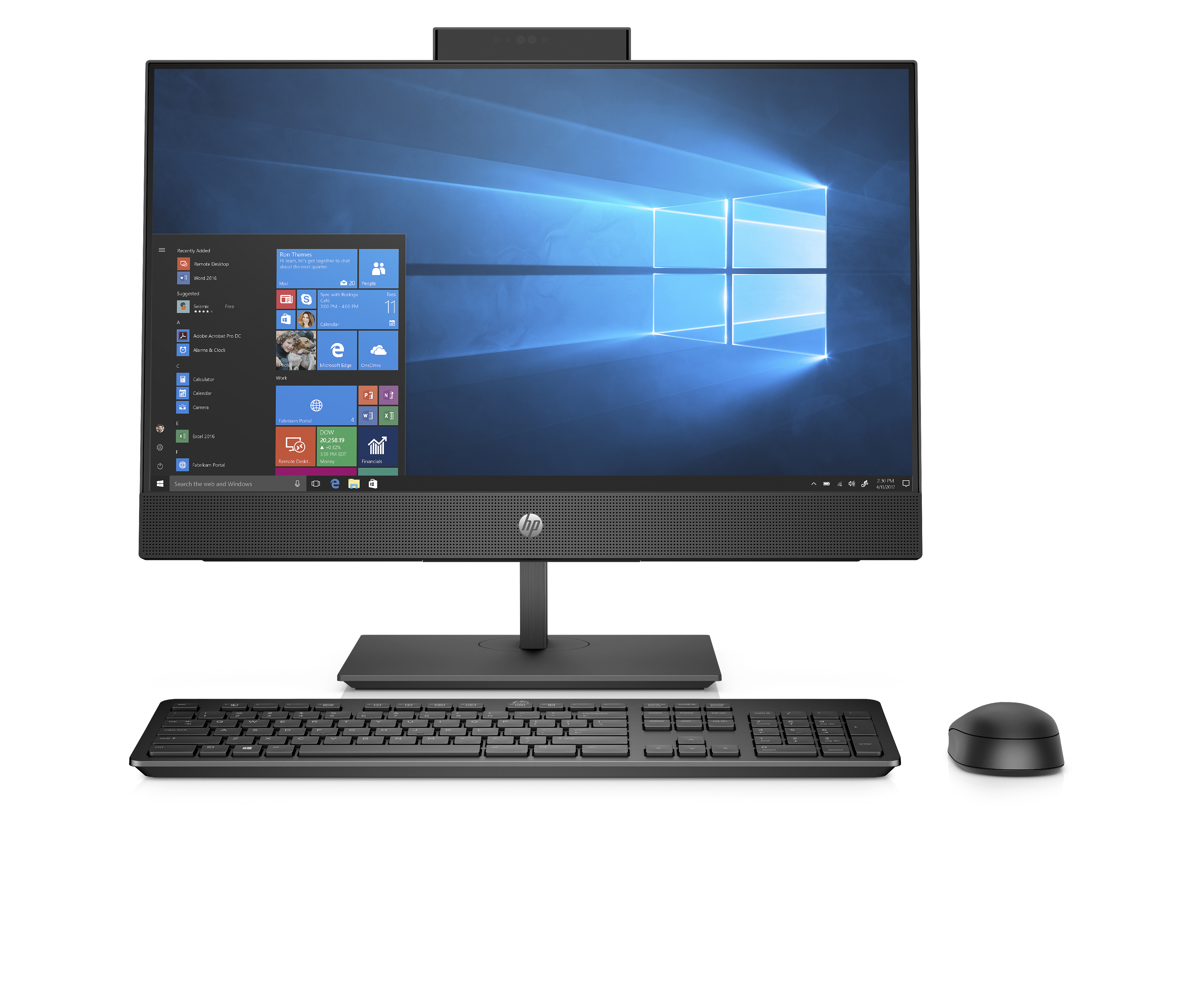 8PG93ES#ACB proone 440 g5 aio 23.8"(1920x1080 ips)/intel core i3 9100t(3.1ghz)/8192mb/256pcissdgb/dvdrw/wifi/war 1y/w10pro + dp port, has stand / vesa plate dib, spec HP Santreyd  - Вид №1