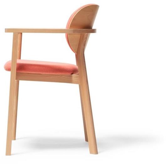 TON Стул из мягкой ткани штабелируемый с подлокотниками Santiago 02 sun-id-1425759 - Вид №6