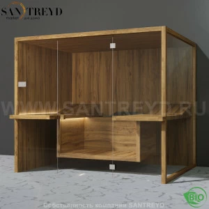 Effegibi AIR BI91100004 Био-сауна. Установка: к стене. Мощность: 12 кВт макс. Размеры: длина 247 см, ширина 182 см. Отделка: осина термообработанная.