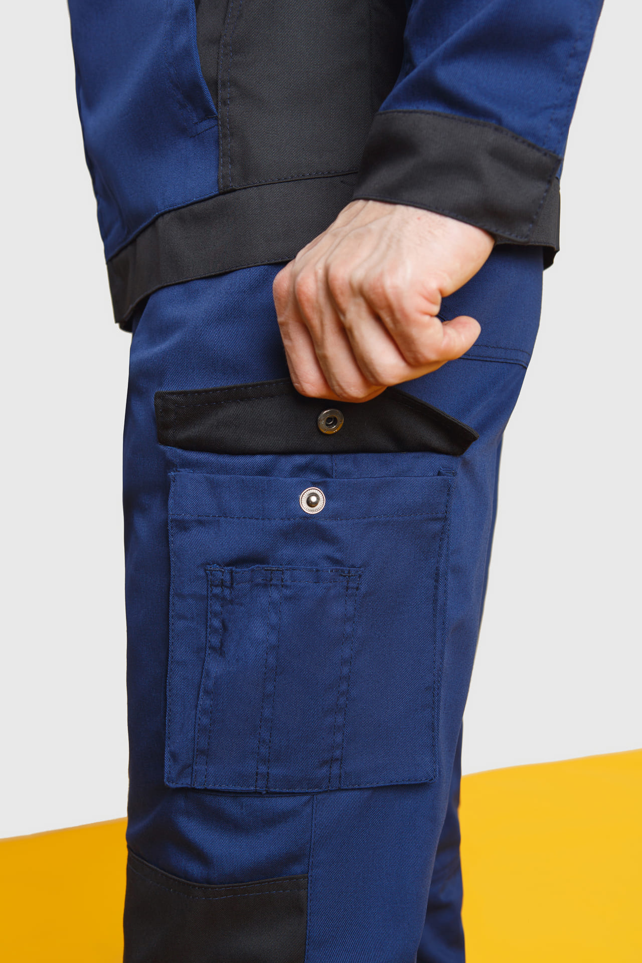 64617 Костюм  NEW 2 темно-синий с черным STATUS  Летняя спецодежда  размер 44-46/170-176  - Вид №16