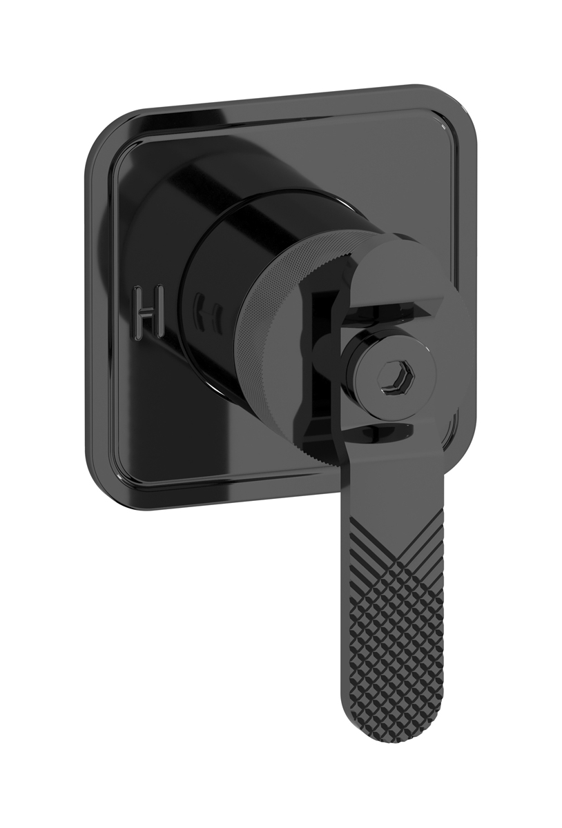 Внешние части встроенного смесителя на 1 потребителя WE ARE IB b2300cf Black Chrome Bold