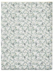 Alexandre Turpault Печатные хлопковые простыни с цветочными мотивами Feuilles d'ikat