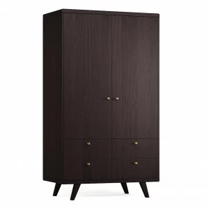 Шкаф двухдверный с ящиками дуб венге Thimon №2 THE IDEA  210435 Венге;черный