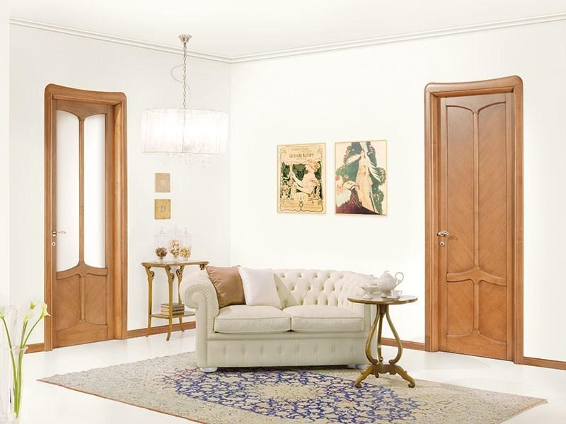 LEGNOFORM Дверь из массива дерева и стекла, индивидуальная высота Liberty sun-id-1428689 - Вид №1