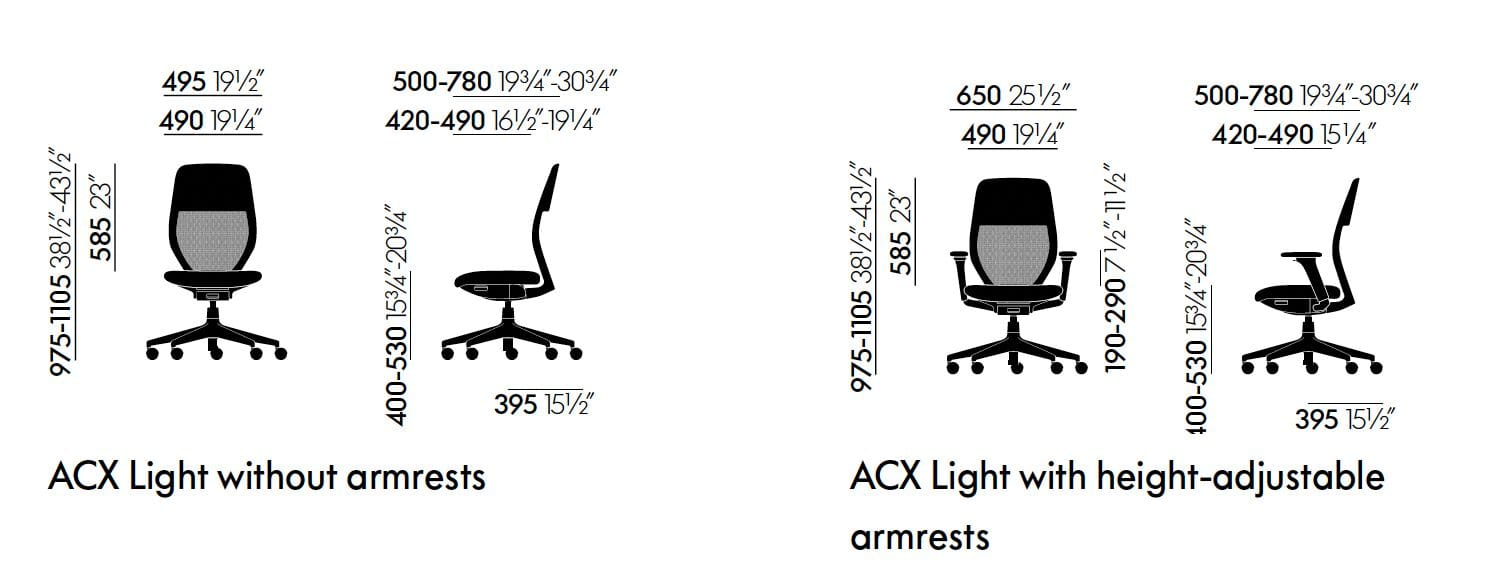 Операционный офисный стул VITRA ACX ARCH-00067178 - Вид №8