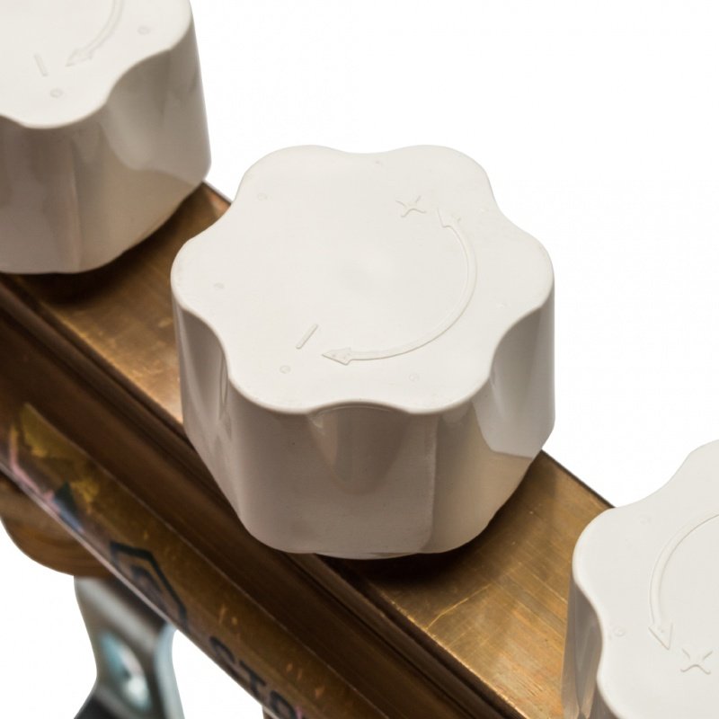 Распределительный коллектор из латуни STOUT 1" х 3/4" х 5 выходов без расходомеров SMB0468000005 - Вид №2