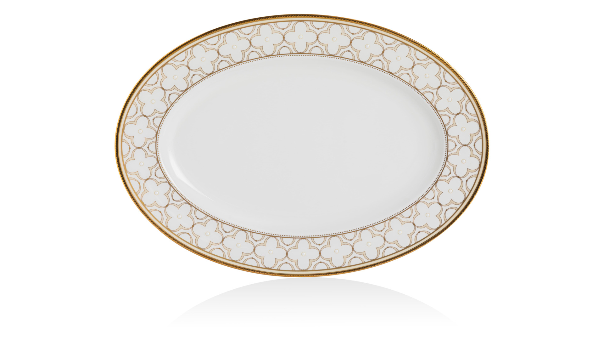 10668450 Noritake Сервиз столовый Noritake "Трефолио,золотой кант" на 6 персон 23 предмета Фарфор костяной  - Вид №3