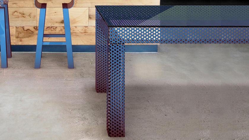 GARDA DESIGN Квадратный стол из листового металла sun-id-1387577 - Вид №2