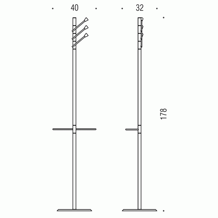 B9404 Стойка напольная COLOMBO ISOLE Colombo Design - Вид №1
