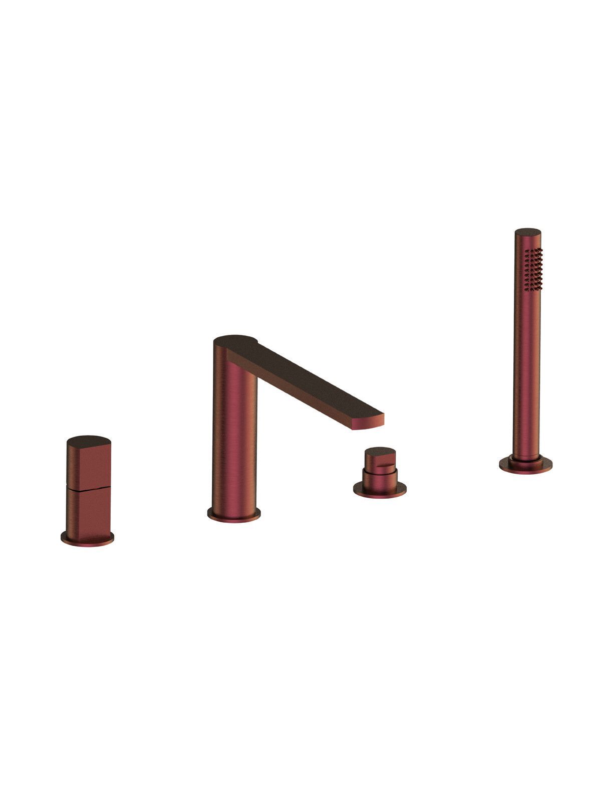 Встраиваемый смеситель для ванны из нержавеющей стали с переключателем Rubinetterie Frattini Borgia ARCH-00145316 - Вид №1