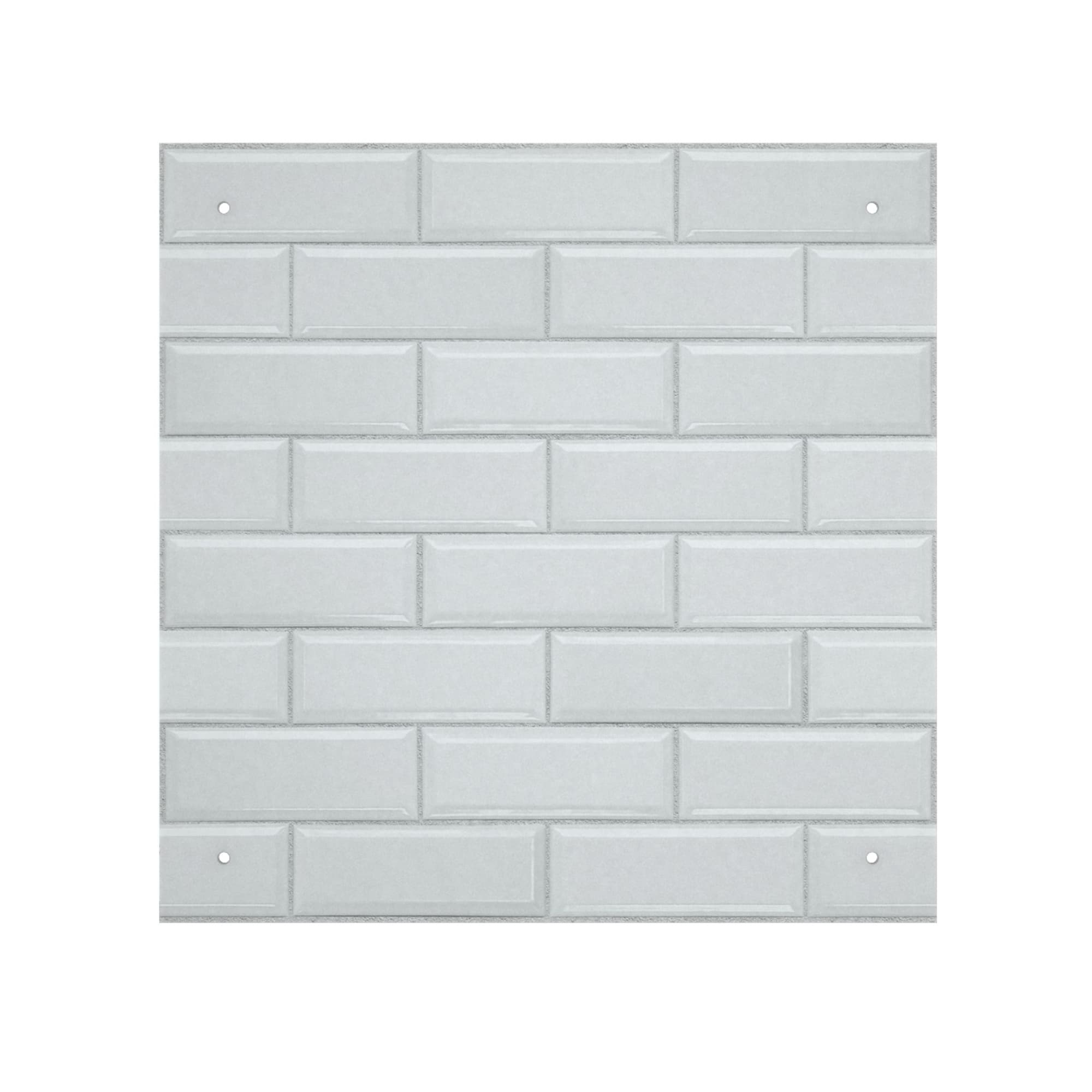 88294197 Стеновая панель Брик, 60x4x60 см, закаленное стекло, цвет белый Santreyd 