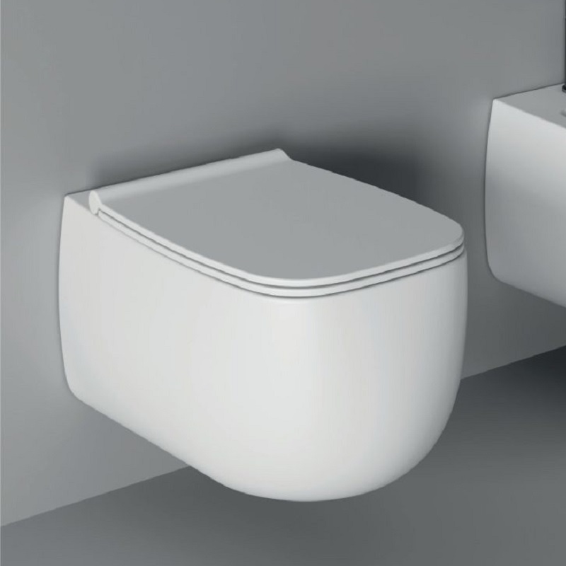 MC3301.01 Сиденье с крышкой унитаза Alice Ceramica Nur, хромированные петли, без микролифта Белый глянцевый - Вид №2