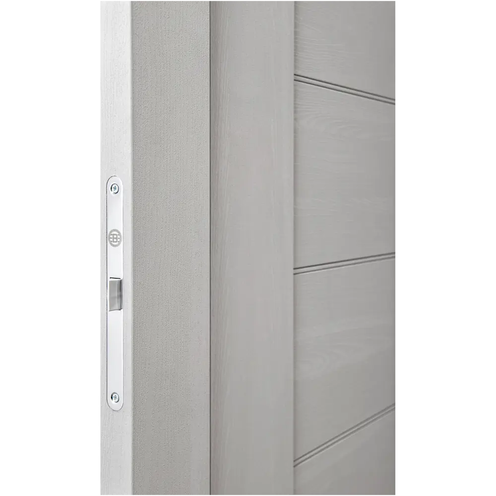 Дверь межкомнатная глухая Легда-29.1 60x200 см Hardflex серый с замком и петлями PORTIKA STLM-2145854 - Вид №3
