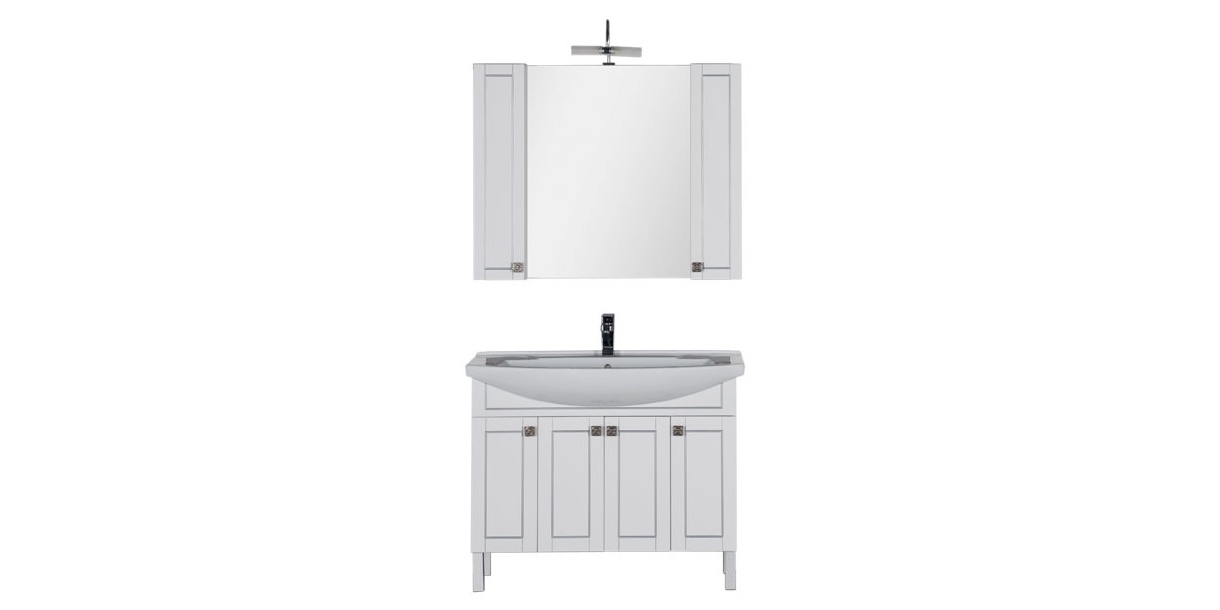 Комплект мебели Aquanet Честер 105 белый 00183142 - Вид №1