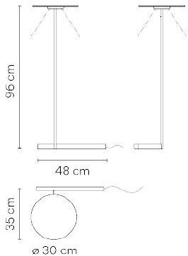 Vibia Торшер из металла Flat 5957 - Вид №5