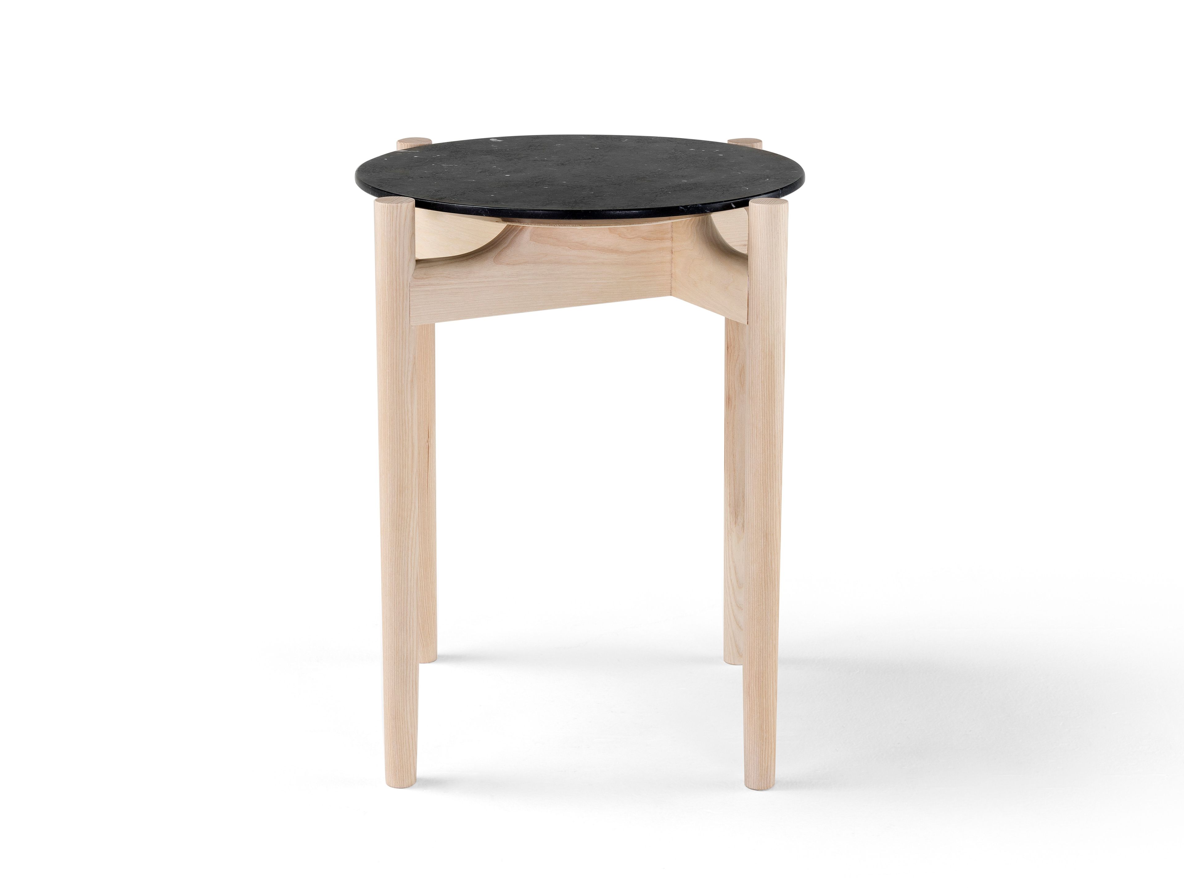 Круглый журнальный столик с мраморной или деревянной столешницей Amura ARCH-00006860 - Вид №3