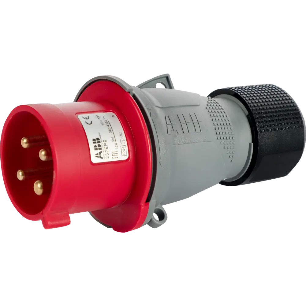 Вилка с заземлением Abb Icat 380 В 32 A цвет красный STLM-2131513