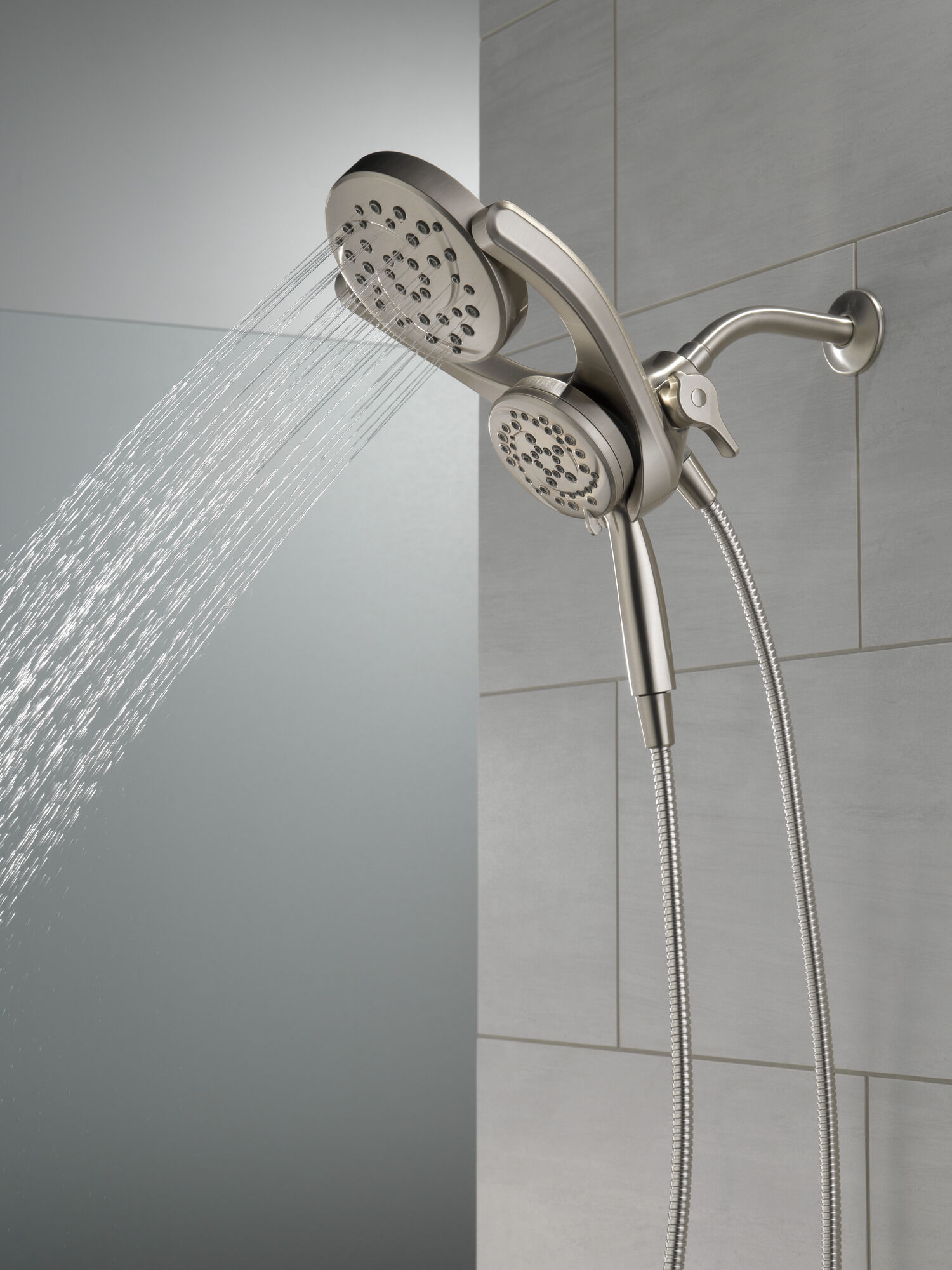 HydroRain® 4-настройка душевая лейка два в одном Delta Faucet 75699SN - Вид №12