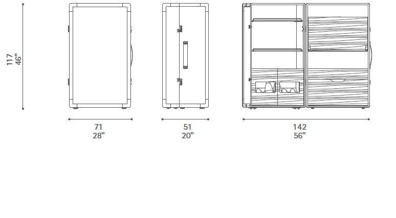 Poltrona Frau Мобильный бар La collezione - mobili e complementi sun-id-1377075 - Вид №2