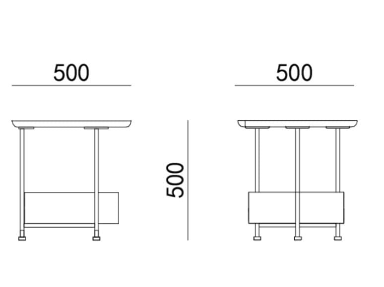 Деревянный журнальный столик с отсеком для хранения HC28 maison TILE ARCH-00063054 - Вид №2