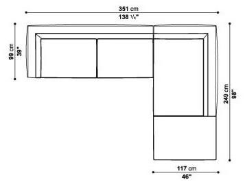 Maxalto Модульный угловой диван из ткани Lucrezia sun-id-1346409 - Вид №18