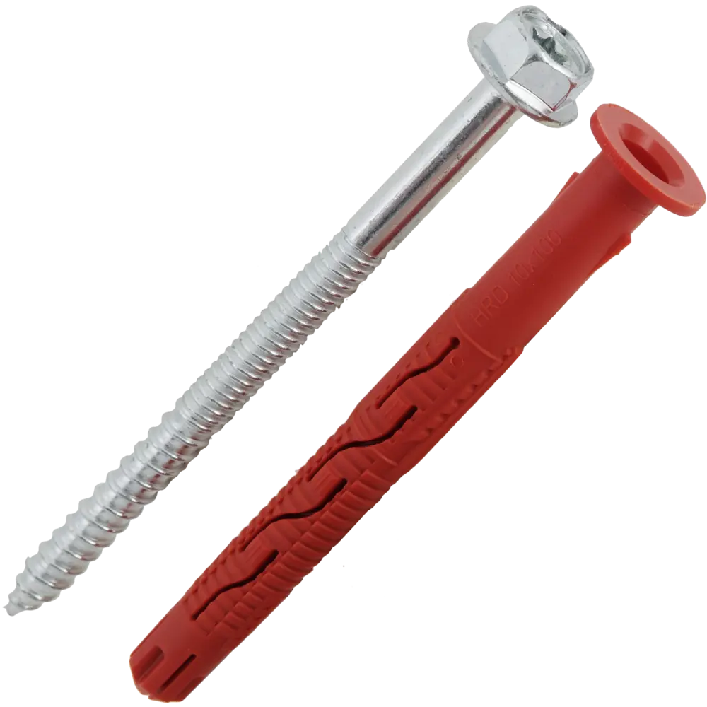 Дюбель фасадный Hilti HRD-H 10x100 мм нейлон/оцинкованная сталь цвет красный 4 шт. 82656577 STLM-2070750  - Вид №1