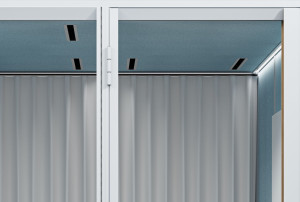 Многосторонняя акустическая офисная кабина с сиденьем