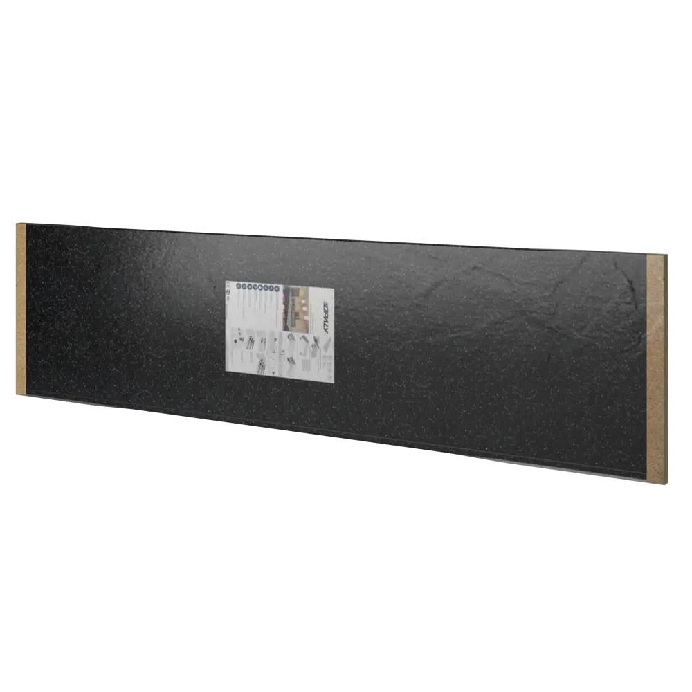 Столешница Найт 240x60x2 см искусственный камень цвет чёрный Santreyd STLM-2089685 - Вид №7