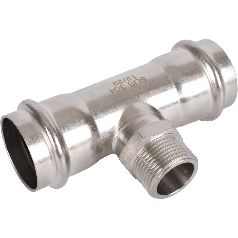 Тройник переходной Rommer 1"x42 мм ВПр-НР нержавеющая сталь STLM-2075836