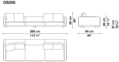 B&B Italia Кожаный диван Dock sun-id-1441060 - Вид №86