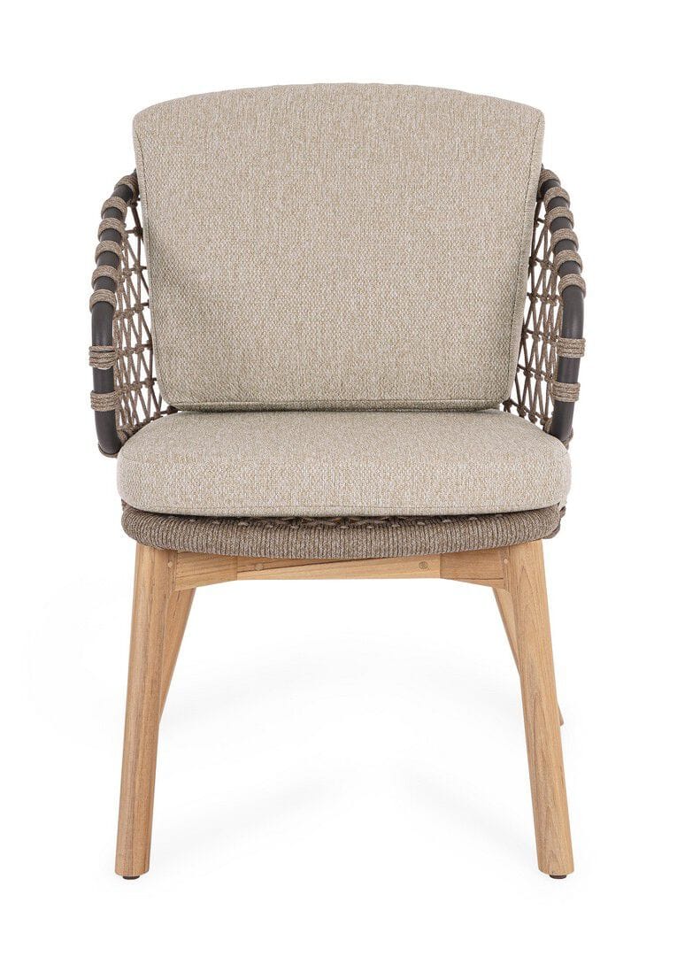 Веревочный садовый стул со встроенной подушкой BIZZOTTO Eularia ARCH-00022493 - Вид №1