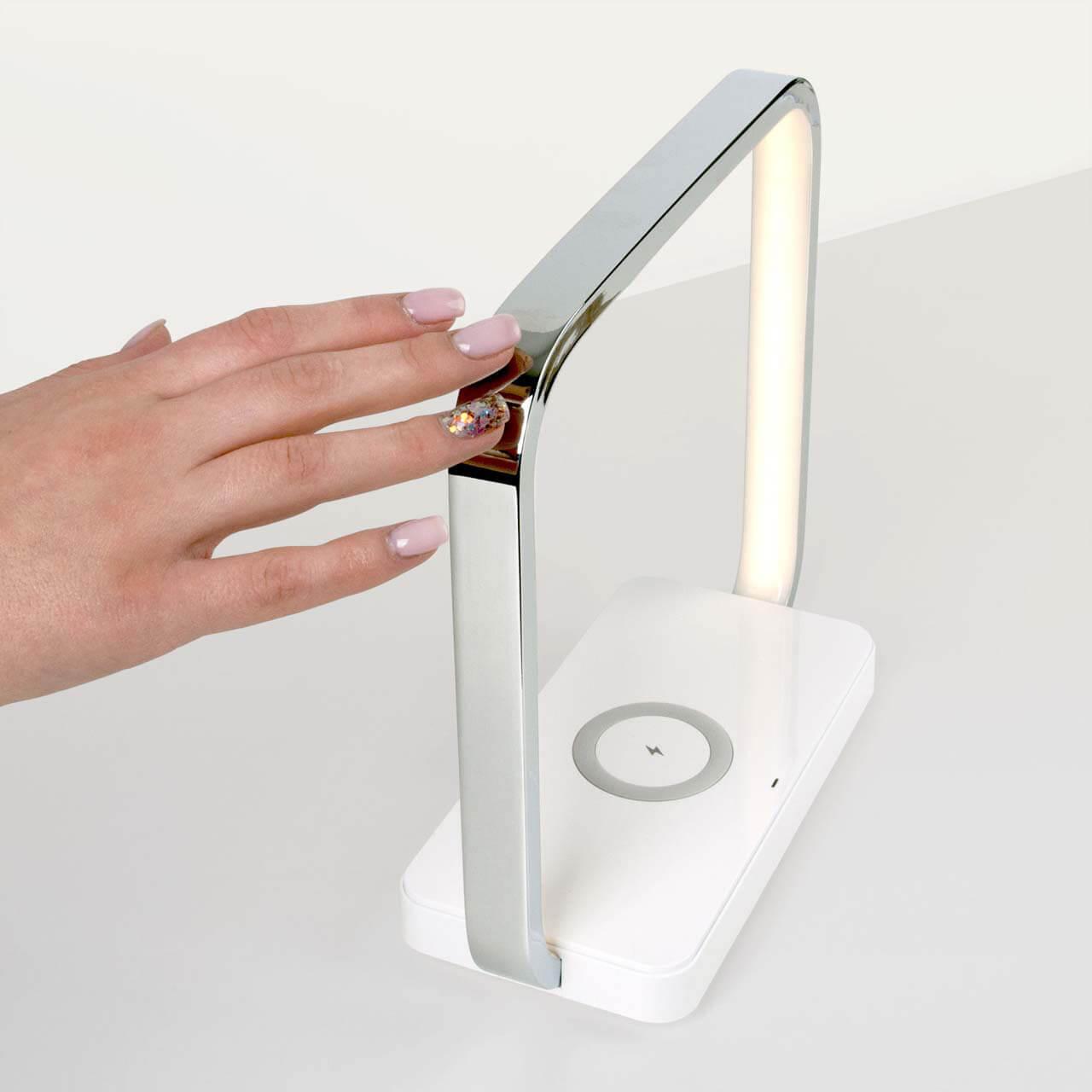 Лампа настольная цвета хром Eurosvet Frame 80502/1 EUROSVET FRAME 00-3907670 Хром - Вид №1