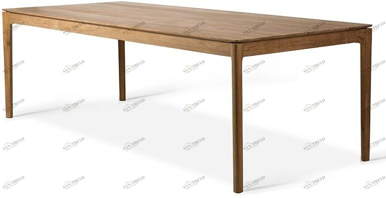 Ethnicraft Прямоугольный обеденный стол из тика sun-id-1408858