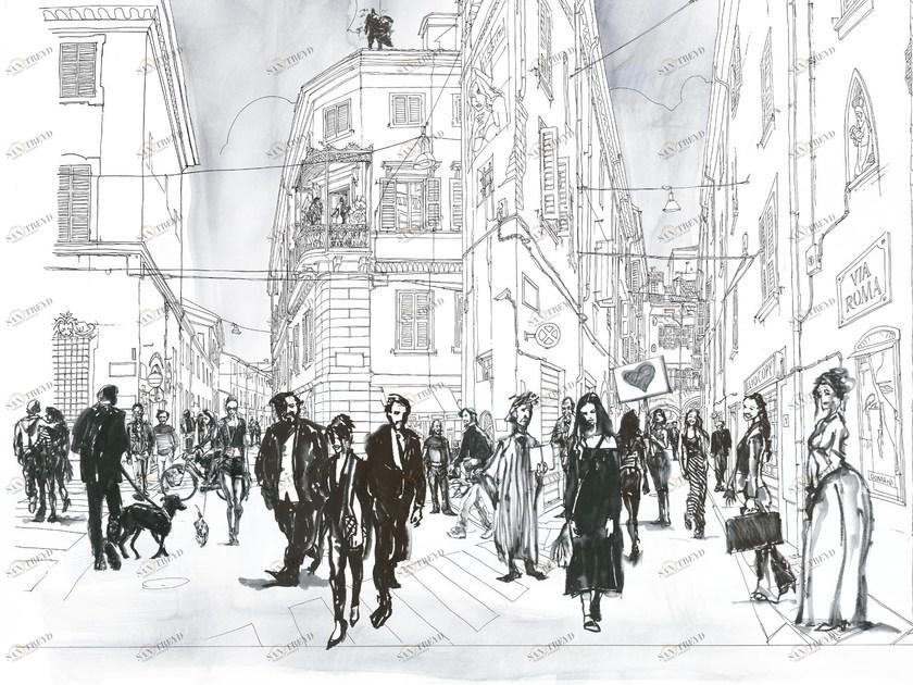 Tecnografica Пейзаж обои Collezioni d'arte 61314