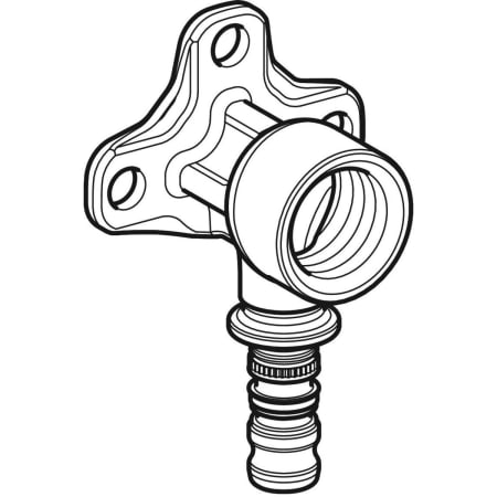 603.294.00.5 Водорозетка Geberit Mepla 90° Geberit  - Вид №1