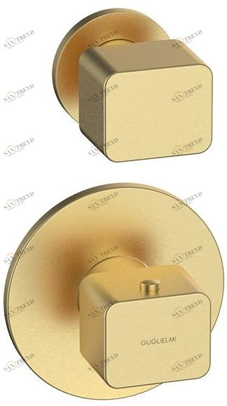 GUGLIELMI Смеситель для душа с термостатом на 2 отверстия Gzero Fiin00964