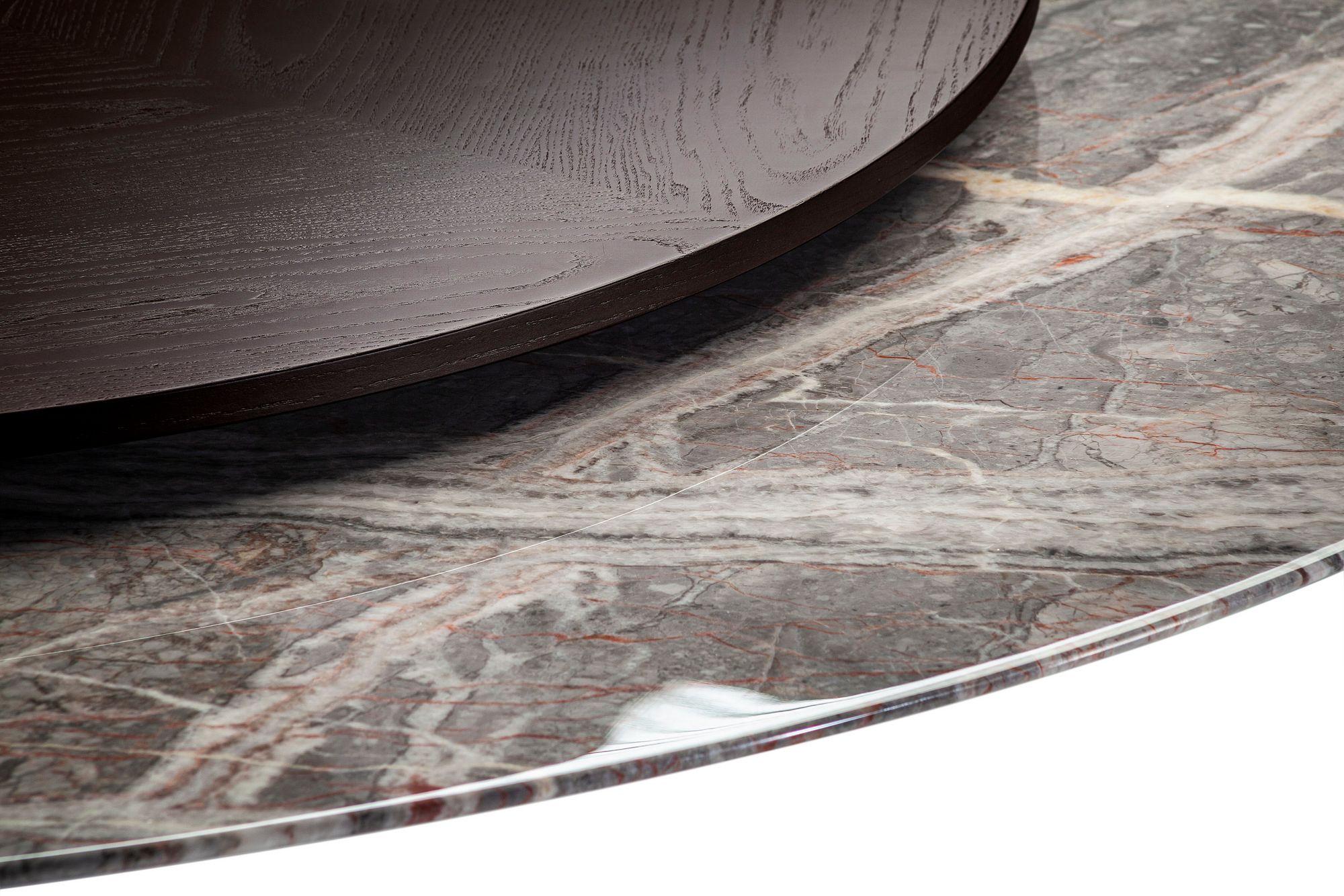 Стол с мраморной столешницей и Lazy Susan из дерева Poltrona Frau коллекция-столы и стулья ARCH-00115352 - Вид №3