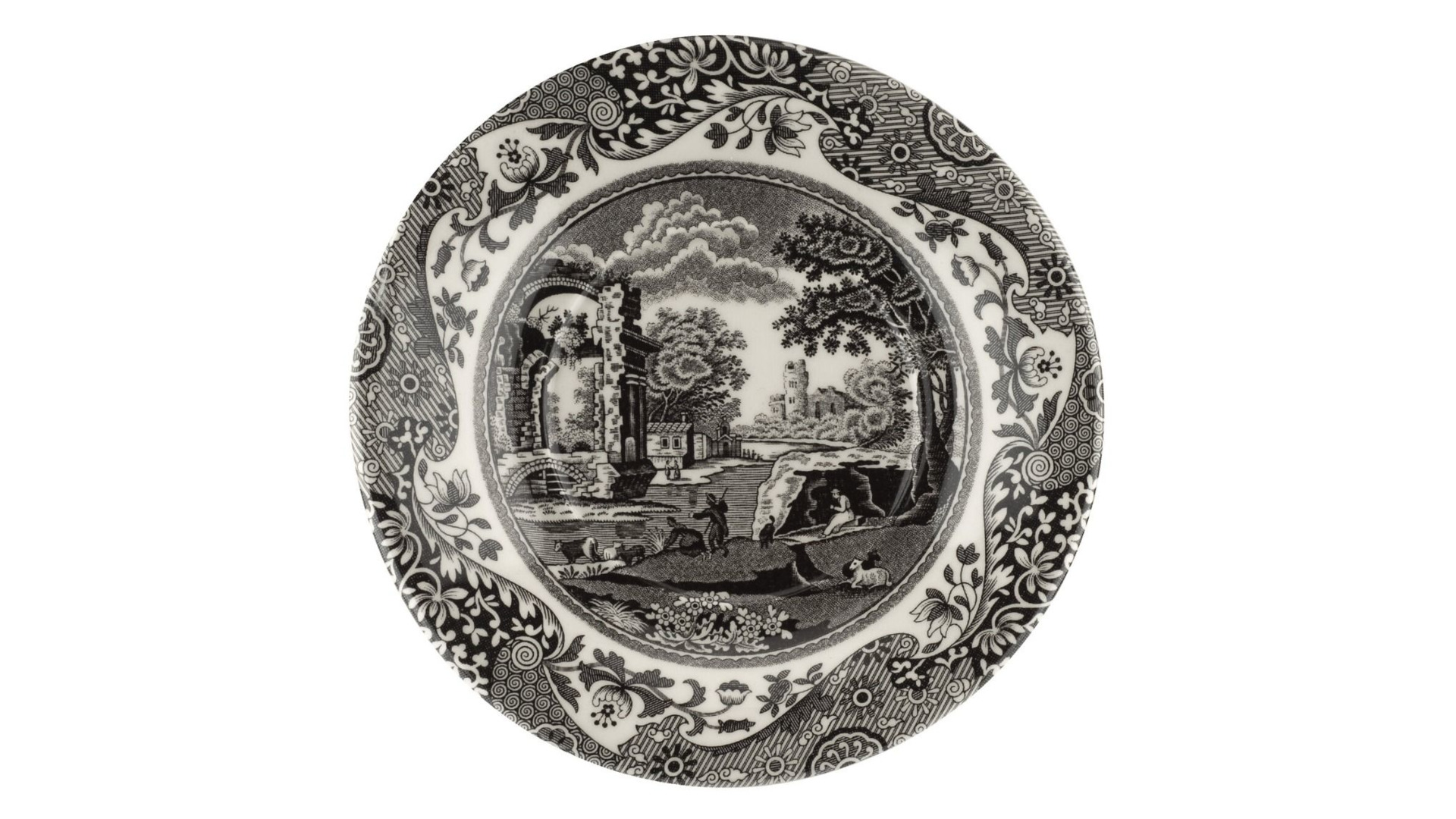 10655436 Spode Набор чашек для эспрессо с блюдцами Spode "Черная Италия" 90мл, 4шт (лимитированный выпуск) п/к Фаянс  - Вид №3