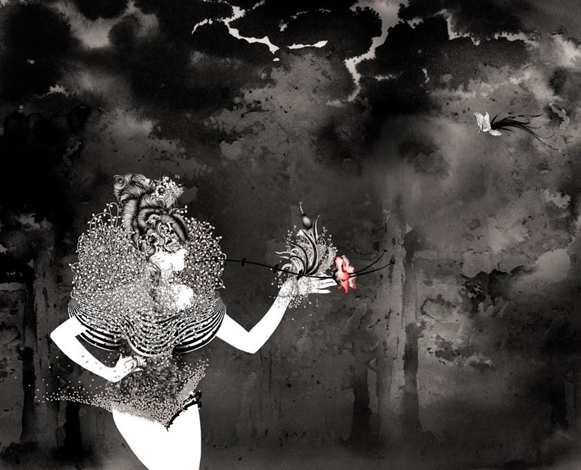 MOMENTI Авторский художественный принт Crazy home paintings Nc-007 - Вид №1