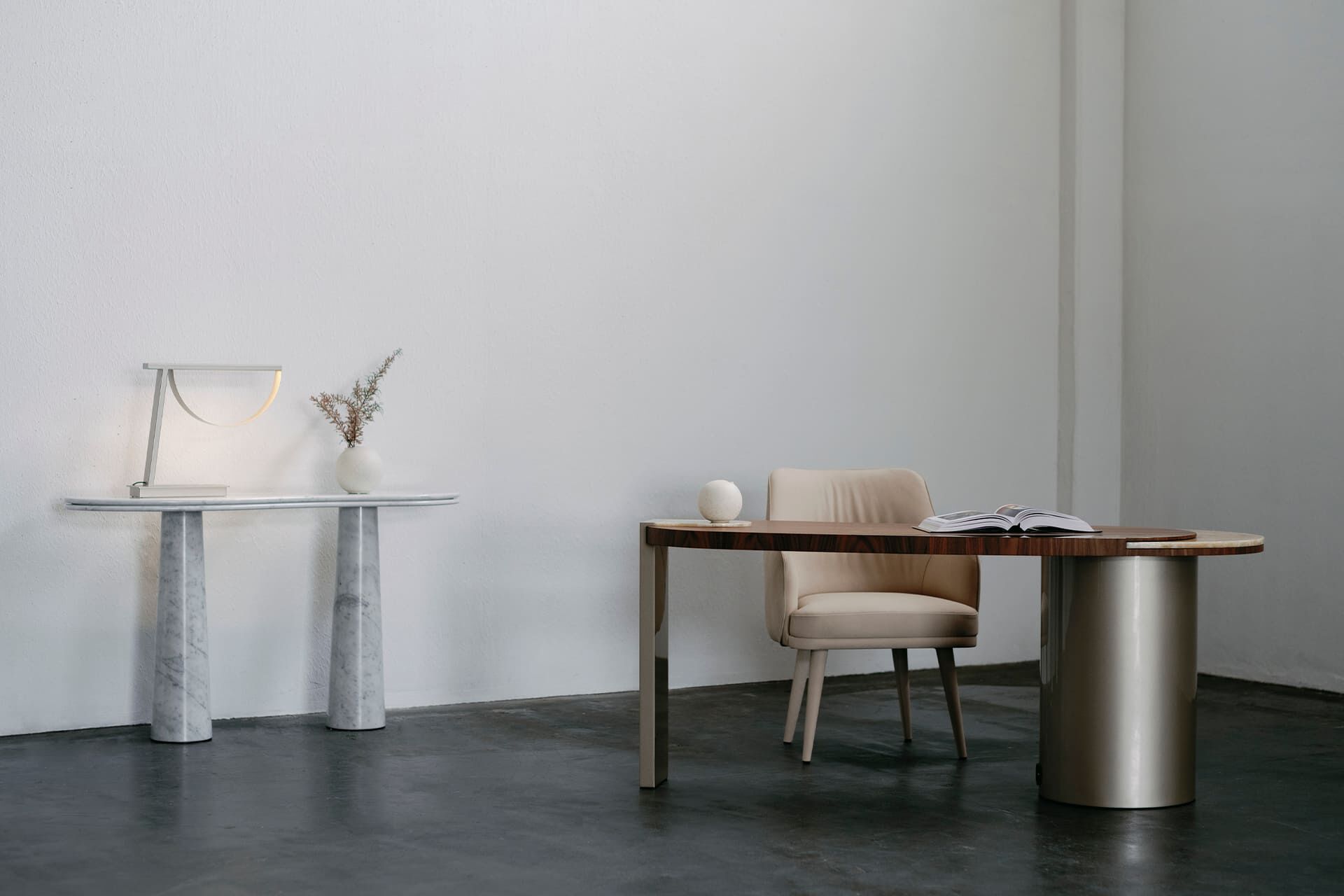 Стол из орехового дерева с ящиками Greenapple Armona ARCH-00116158 - Вид №3