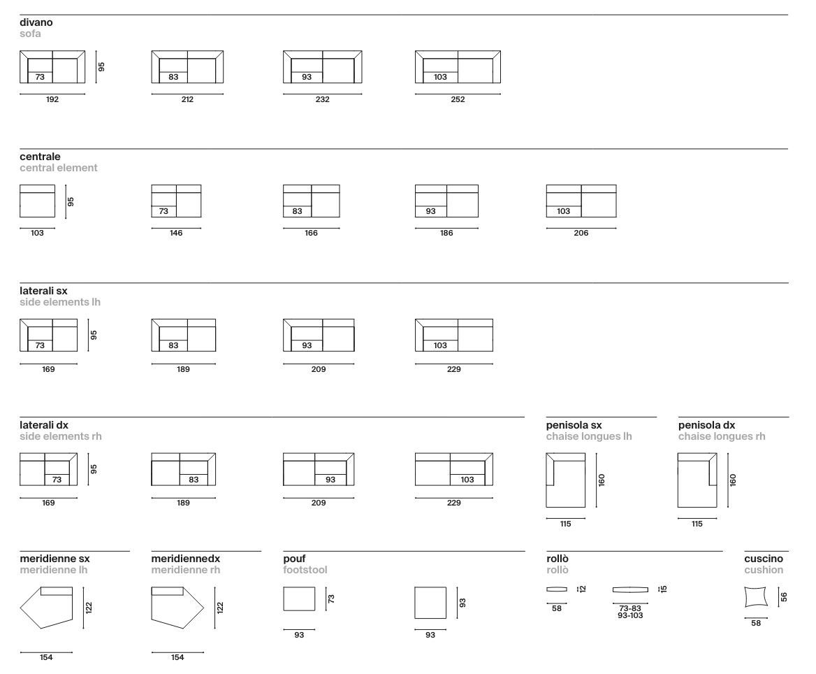 3-местный тканевый диван Twils RAPHAEL ARCH-00064585 - Вид №1