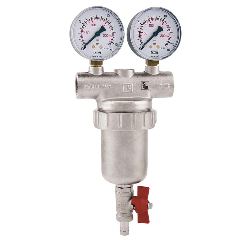 Фильтр промывной с двумя маноментрами ITAP 1"1/4 189114